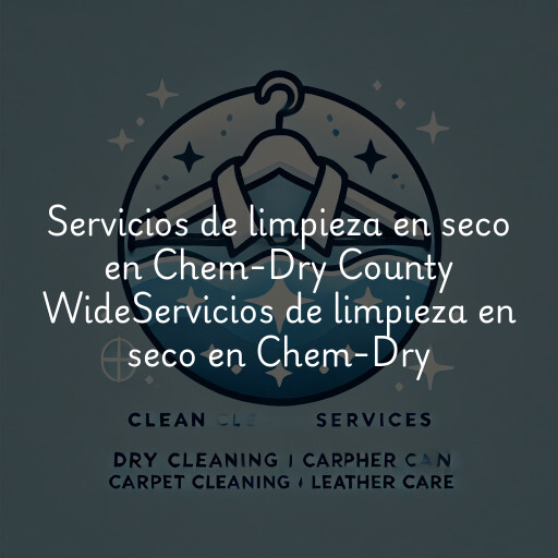Servicios de limpieza en seco en