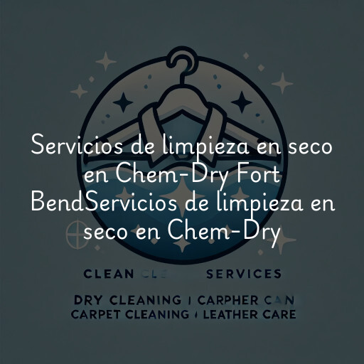 Servicios de limpieza en seco en