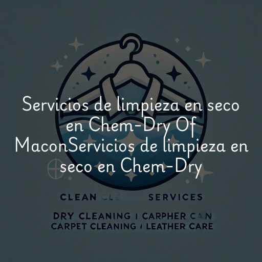 Servicios de limpieza en seco en