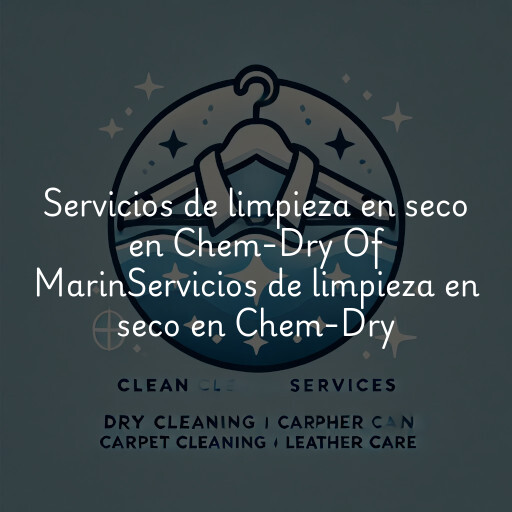Servicios de limpieza en seco en