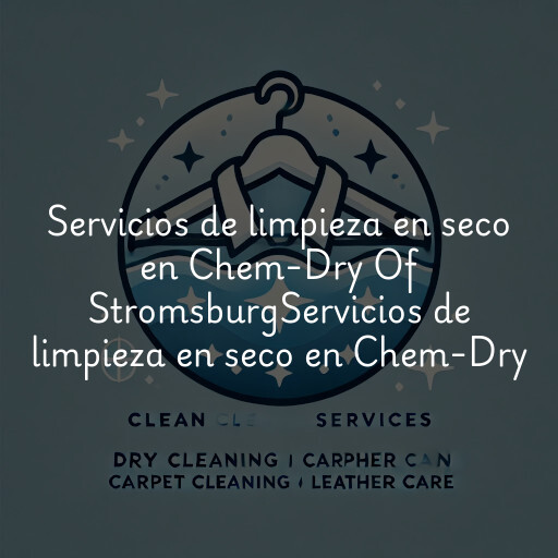 Servicios de limpieza en seco en