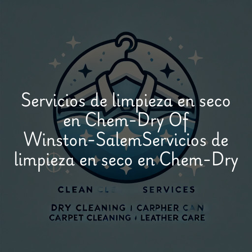 Servicios de limpieza en seco en