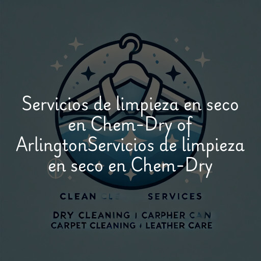 Servicios de limpieza en seco en