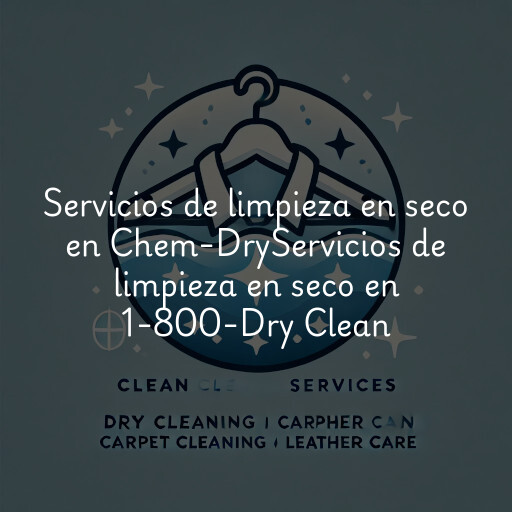 Servicios de limpieza en seco en
