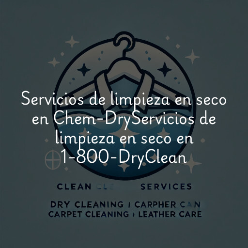 Servicios de limpieza en seco en