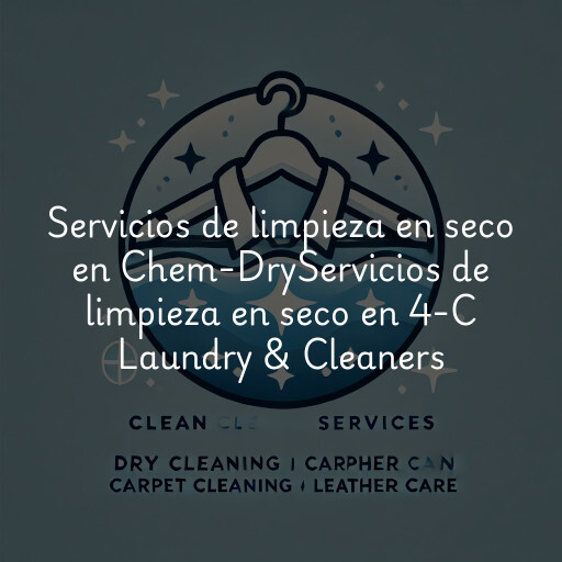Servicios de limpieza en seco en