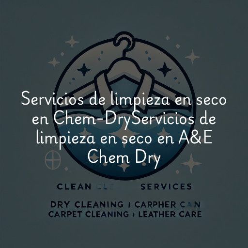Servicios de limpieza en seco en