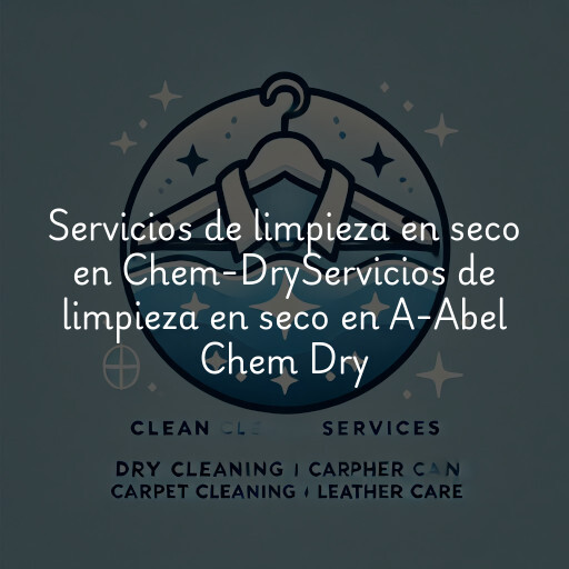 Servicios de limpieza en seco en