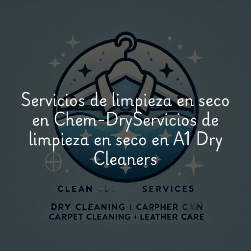 Servicios de limpieza en seco en
