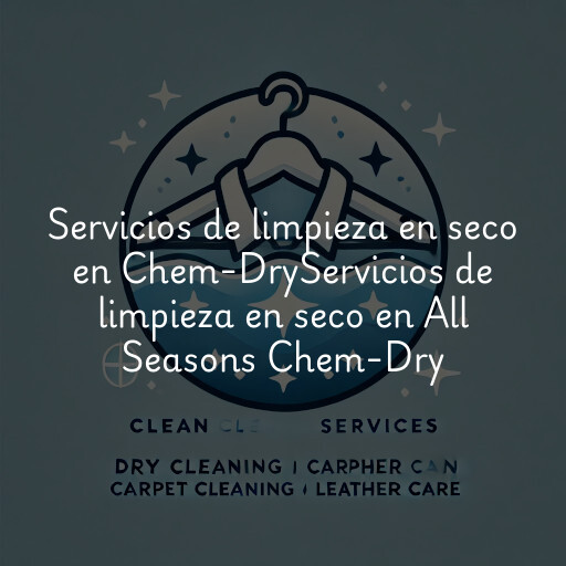 Servicios de limpieza en seco en