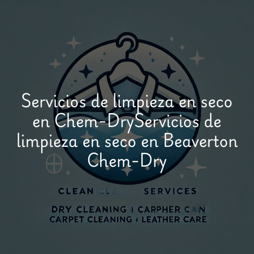 Servicios de limpieza en seco en