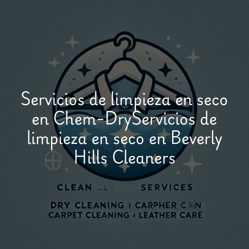 Servicios de limpieza en seco en