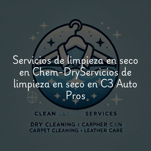 Servicios de limpieza en seco en