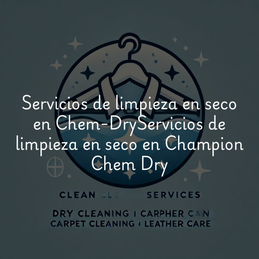 Servicios de limpieza en seco en
