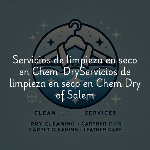 Servicios de limpieza en seco en