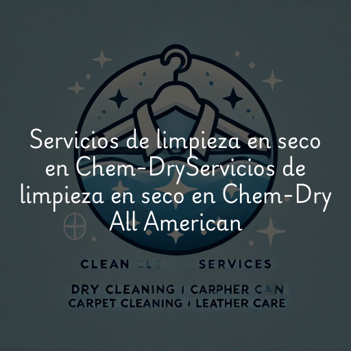 Servicios de limpieza en seco en