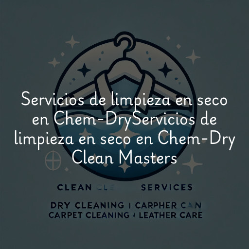 Servicios de limpieza en seco en