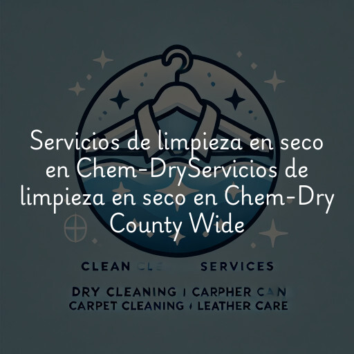 Servicios de limpieza en seco en