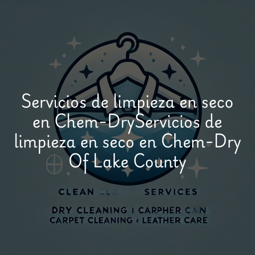 Servicios de limpieza en seco en