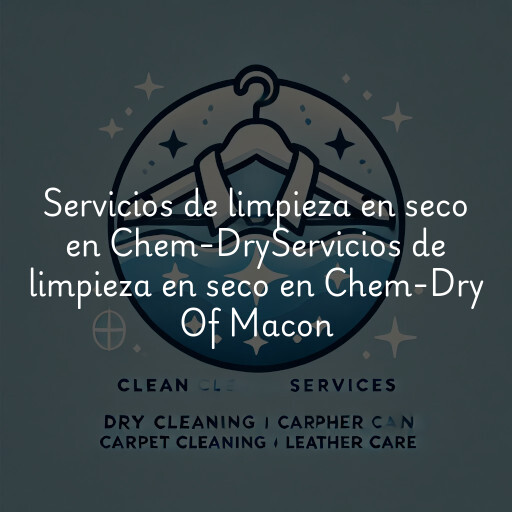 Servicios de limpieza en seco en