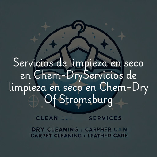 Servicios de limpieza en seco en