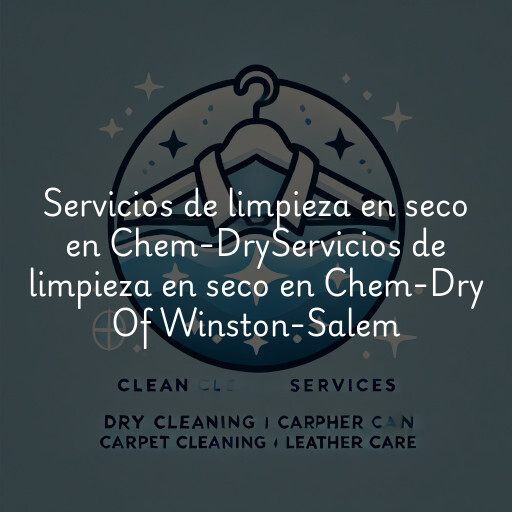 Servicios de limpieza en seco en