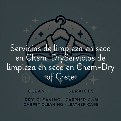 Servicios de limpieza en seco en