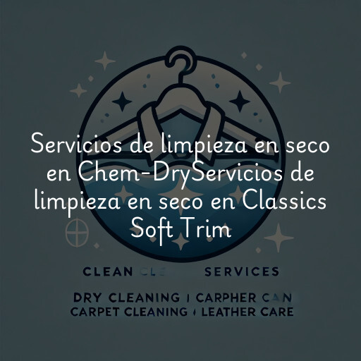 Servicios de limpieza en seco en