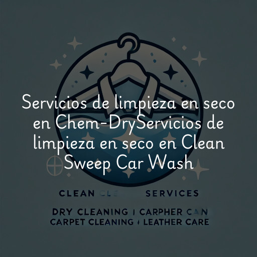 Servicios de limpieza en seco en