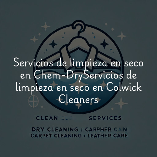 Servicios de limpieza en seco en