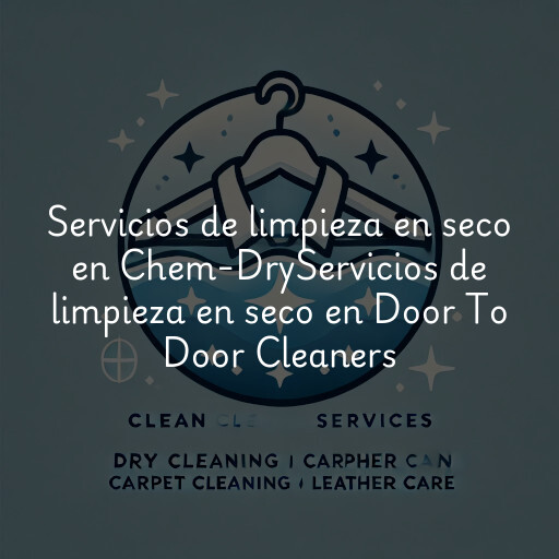 Servicios de limpieza en seco en