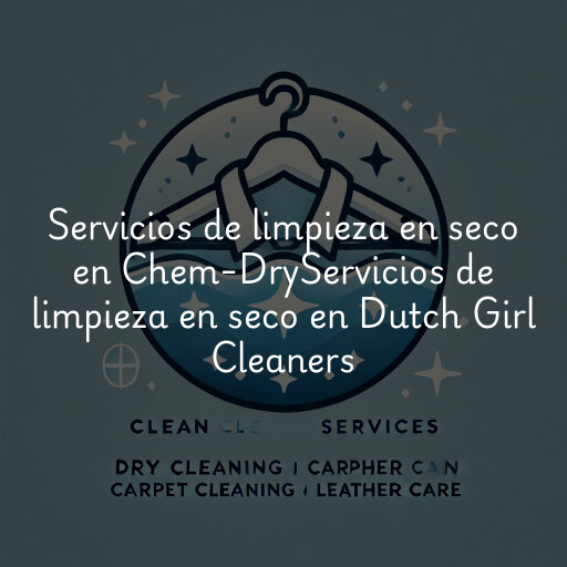 Servicios de limpieza en seco en