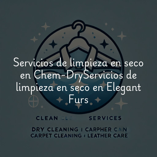 Servicios de limpieza en seco en