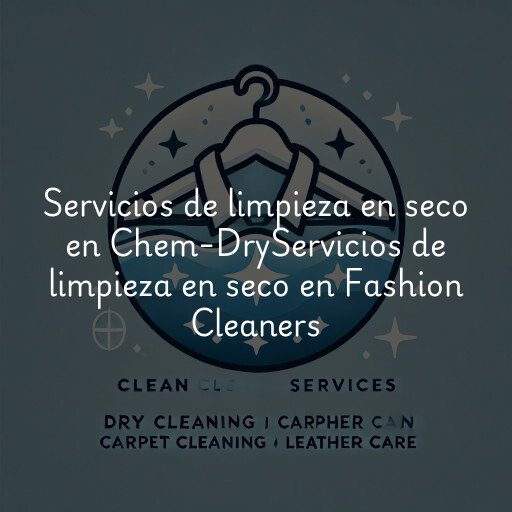 Servicios de limpieza en seco en