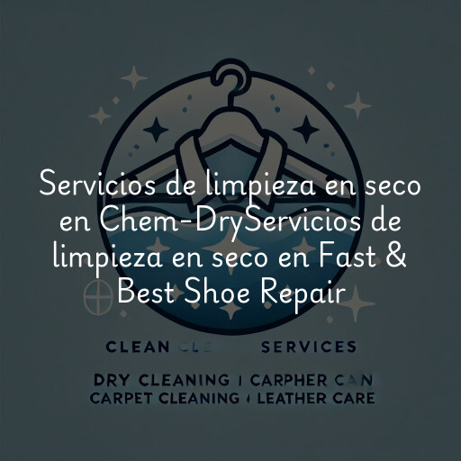 Servicios de limpieza en seco en