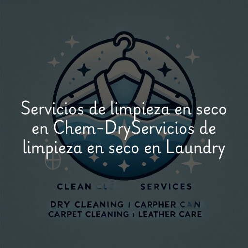 Servicios de limpieza en seco en