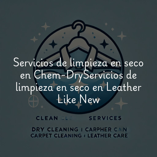 Servicios de limpieza en seco en