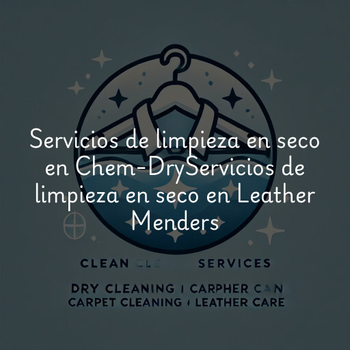 Servicios de limpieza en seco en