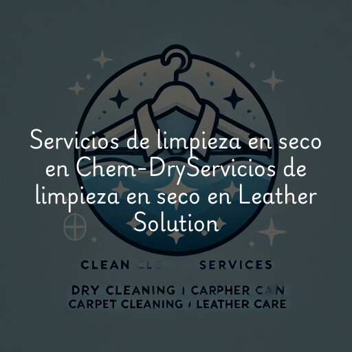 Servicios de limpieza en seco en