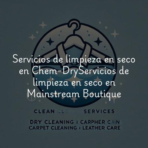 Servicios de limpieza en seco en