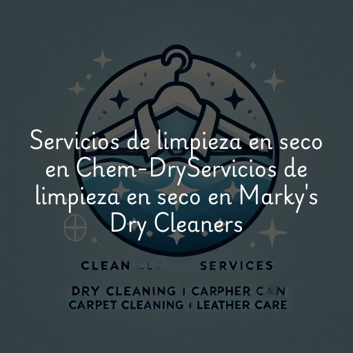 Servicios de limpieza en seco en