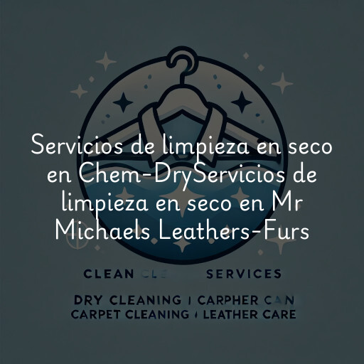 Servicios de limpieza en seco en