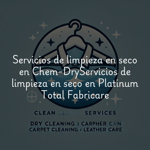 Servicios de limpieza en seco en