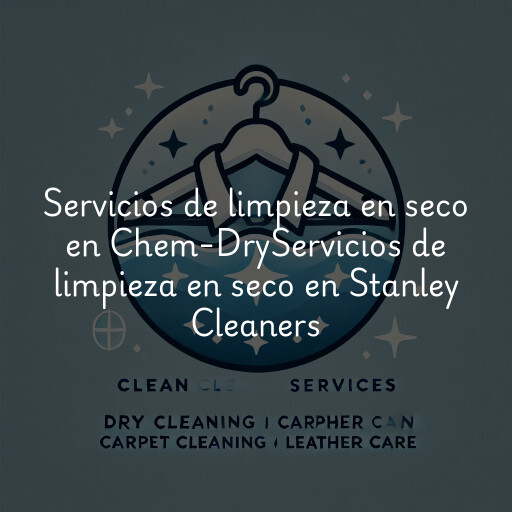 Servicios de limpieza en seco en