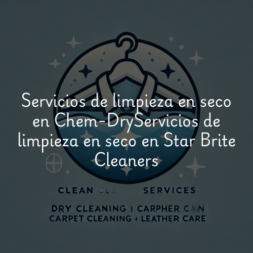 Servicios de limpieza en seco en