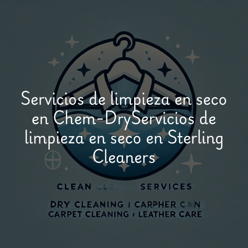 Servicios de limpieza en seco en