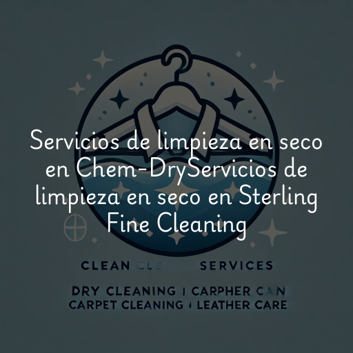 Servicios de limpieza en seco en