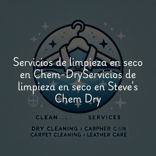 Servicios de limpieza en seco en