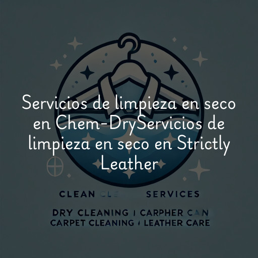 Servicios de limpieza en seco en