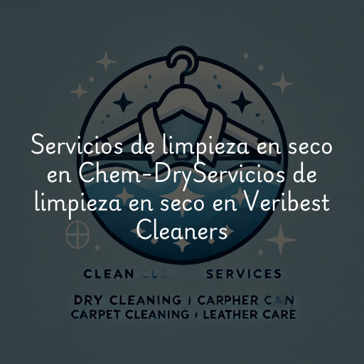 Servicios de limpieza en seco en